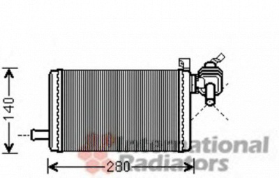 VAN WEZEL 30006483 -  Теплообменник, отопление салона
